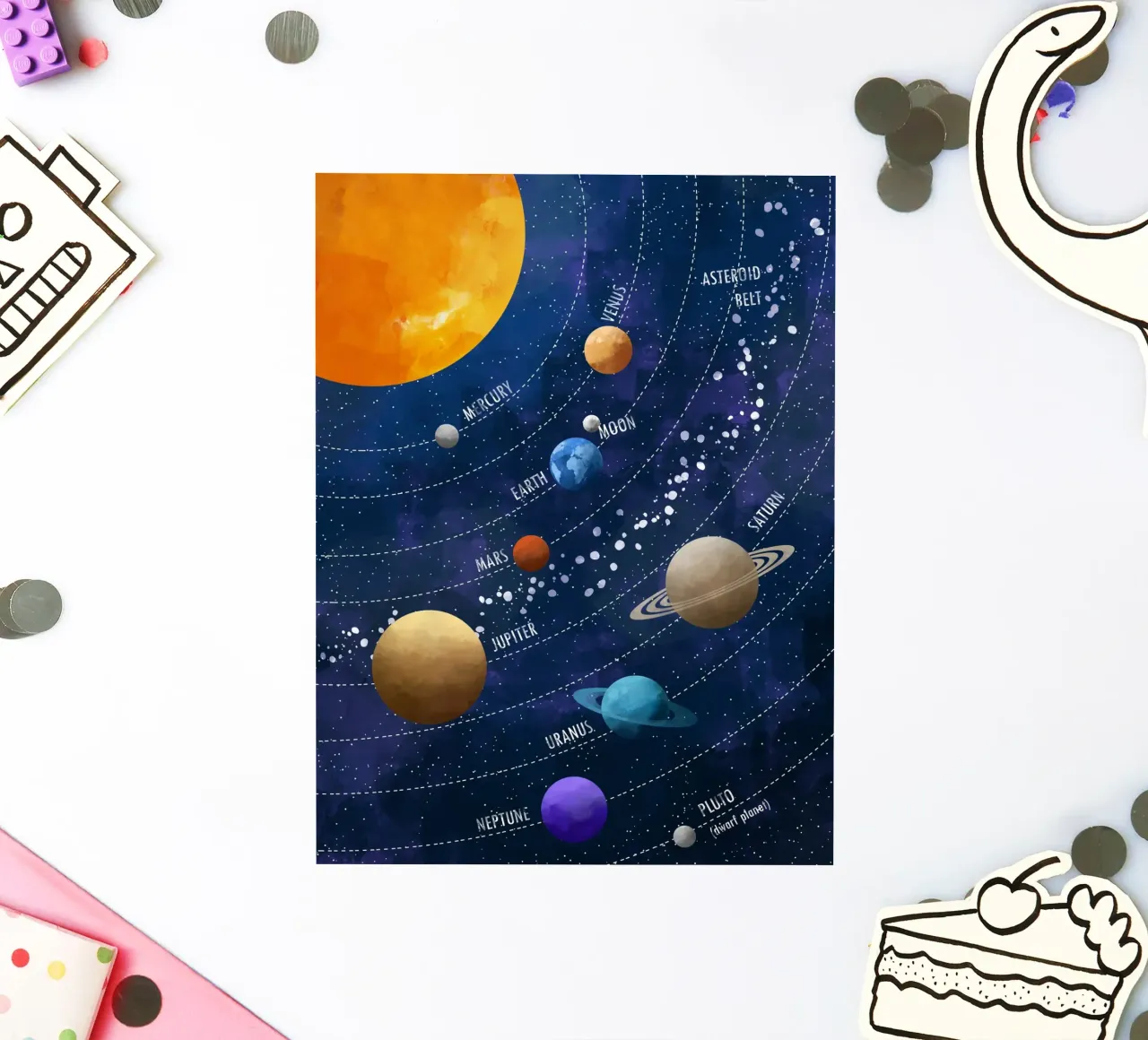 Cats & Dotz - Solar system 02 sticker by The Artcircle