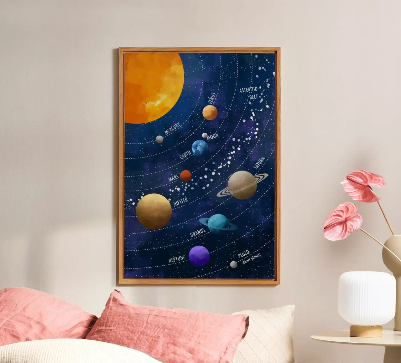 Cats & Dotz - Sistema solare 02 alluminio dibond da The Artcircle
