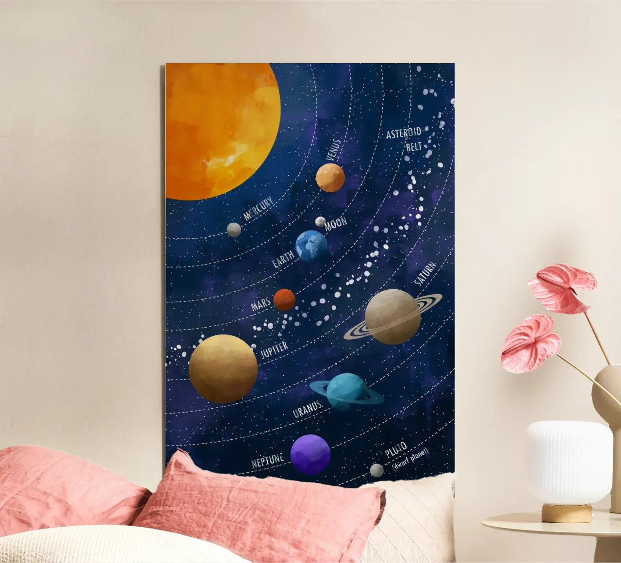 Cats & Dotz - Sistema solare 02 alluminio dibond da The Artcircle