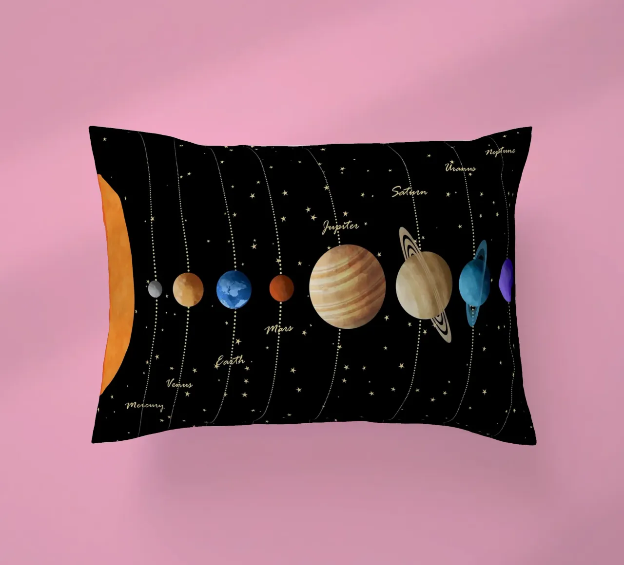 Cats & Dotz - Sistema solare 03 cuscino da The Artcircle