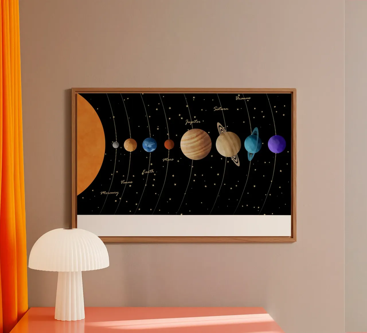 Cats & Dotz - Sistema solare 03 alluminio dibond da The Artcircle