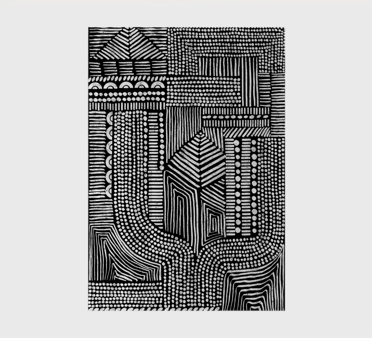 Cats & Dotz - Structure inverse notebook by The Artcircle