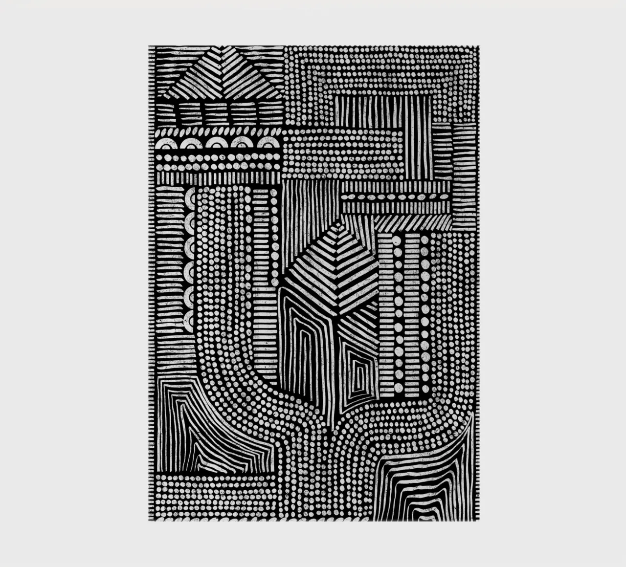 Cats & Dotz - Structure inverse notebook by The Artcircle