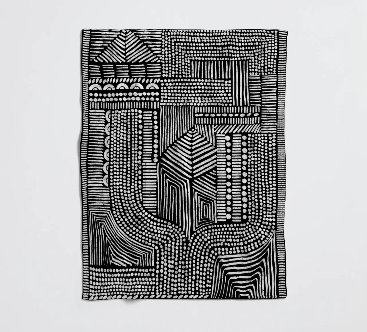 Cats & Dotz - Struttura inversa coperta in pile da The Artcircle