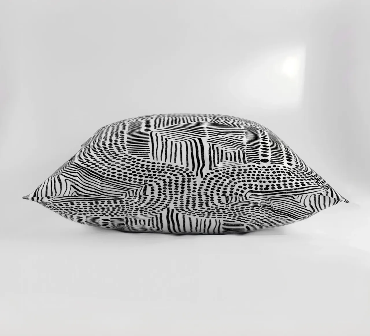 Cats & Dotz - Structures decorative cushion by The Artcircle