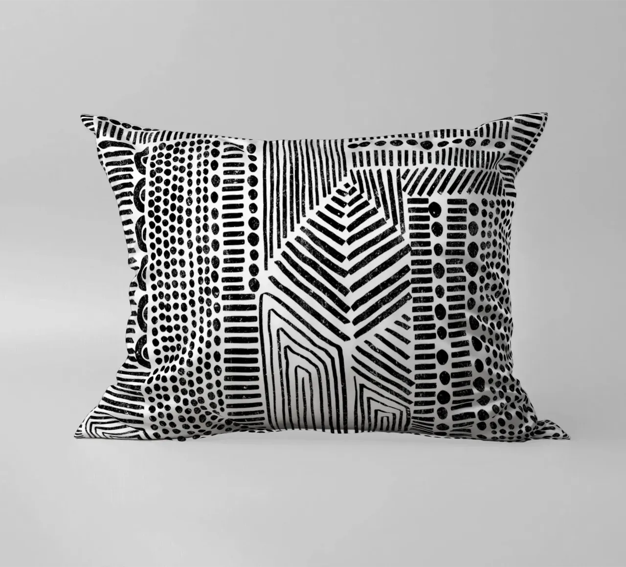 Cats & Dotz - Structures decorative cushion by The Artcircle