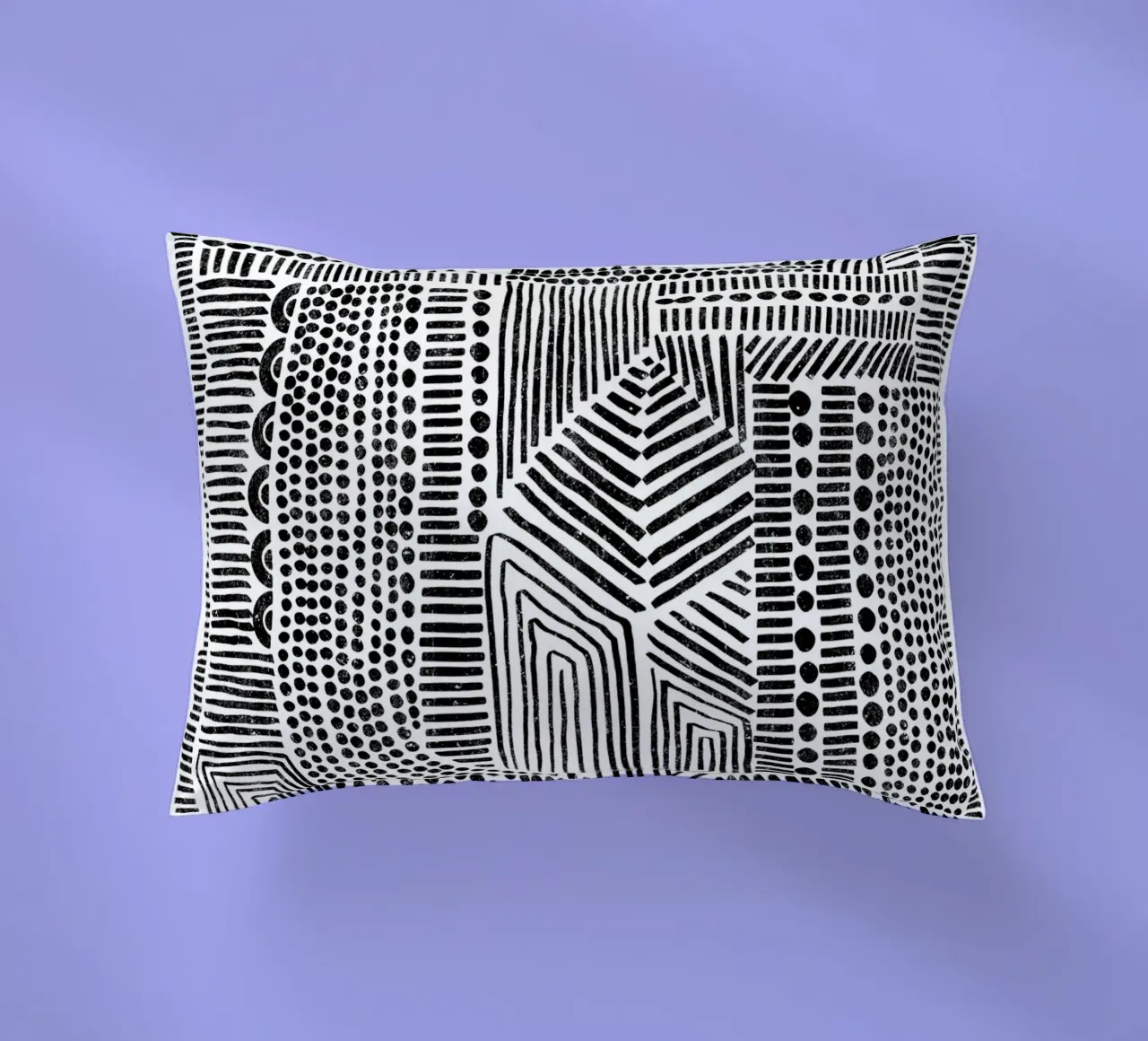 Cats & Dotz - Structures decorative cushion by The Artcircle