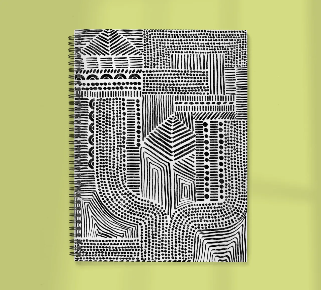 Cats & Dotz - Structures spiral notebook by The Artcircle