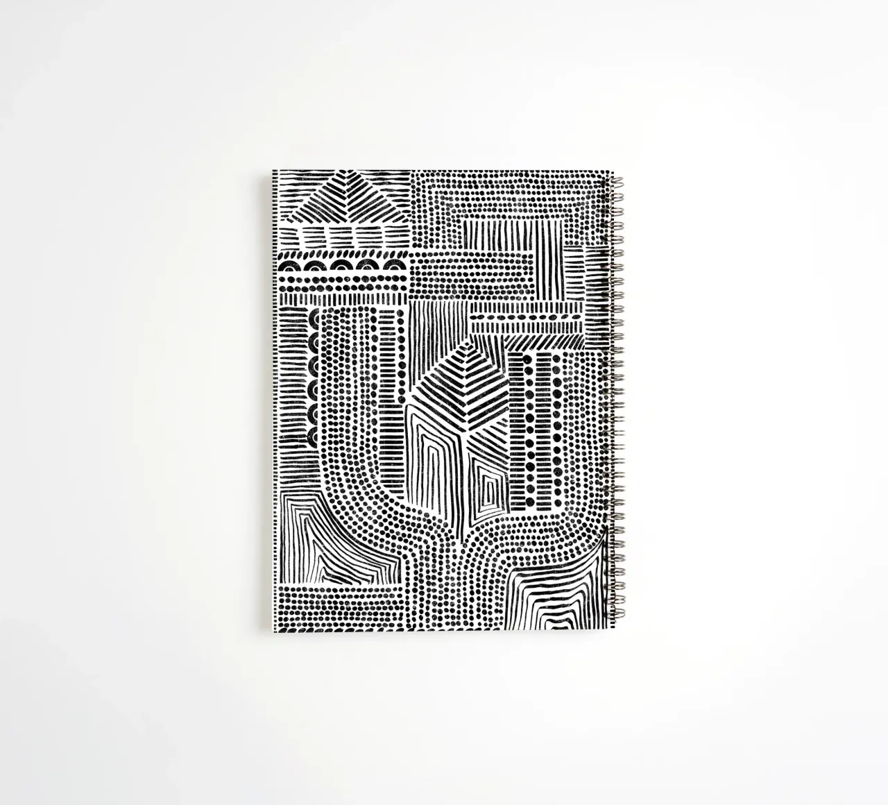 Cats & Dotz - Structures spiral notebook by The Artcircle