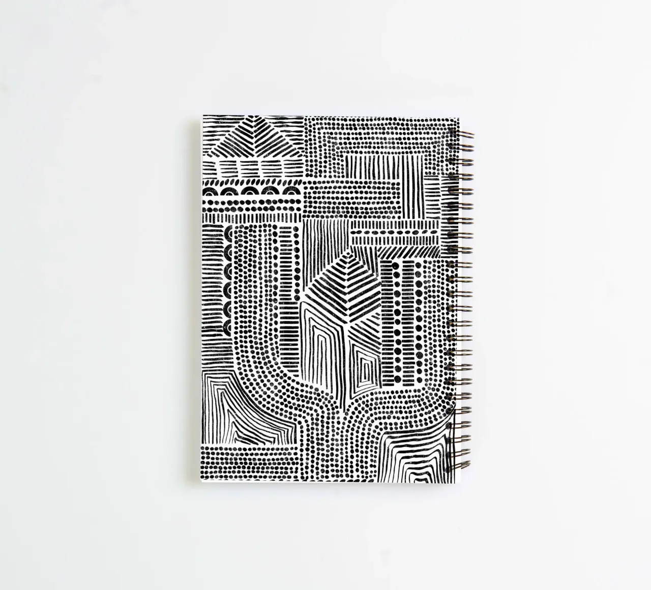 Cats & Dotz - Structures spiral notebook by The Artcircle