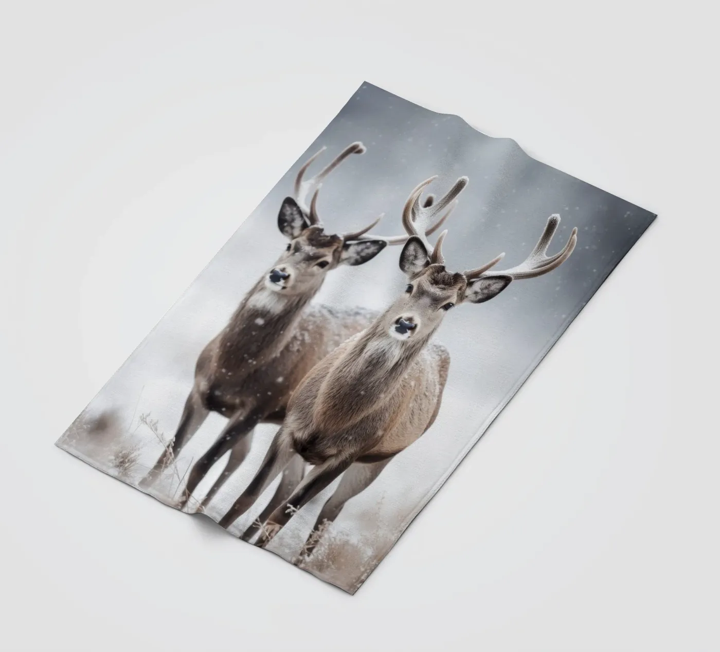 Two Deers coperta in pile da treechild