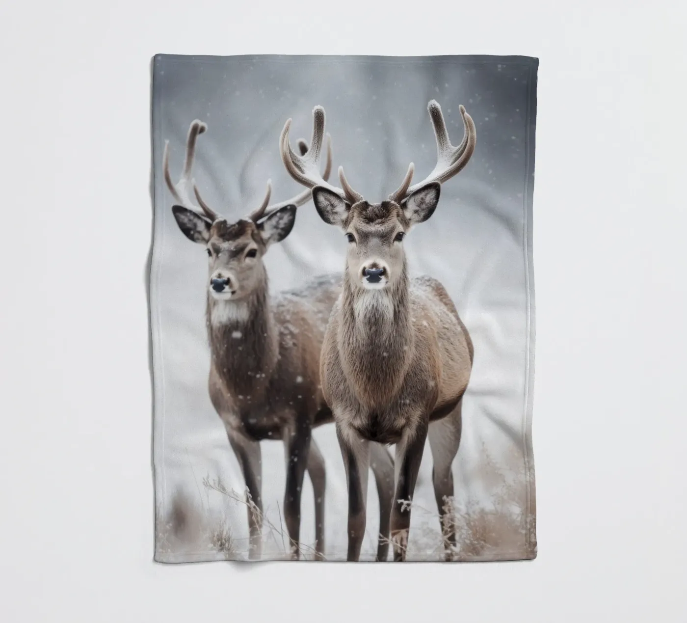 Two Deers coperta in pile da treechild