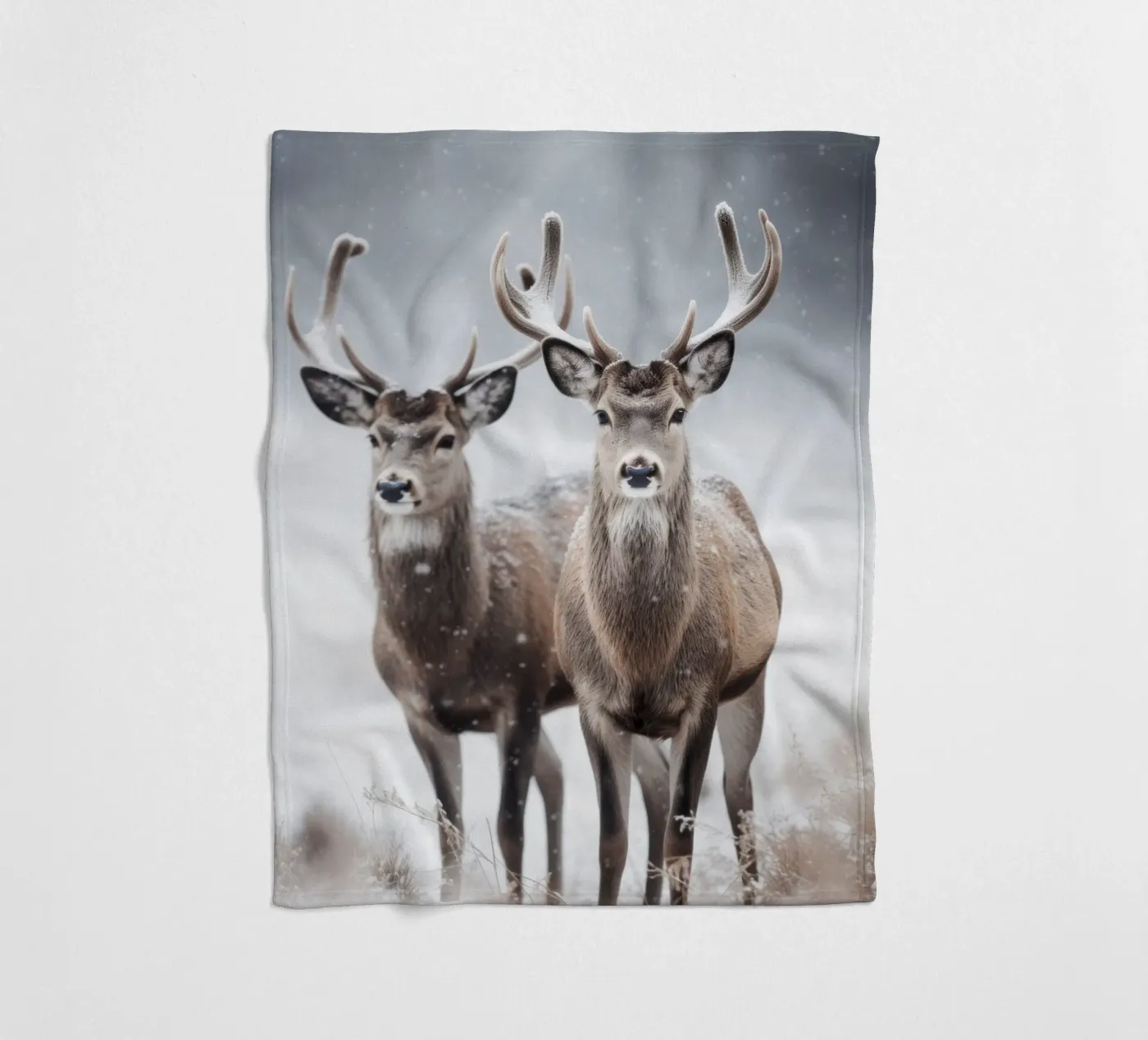 Two Deers coperta in pile da treechild