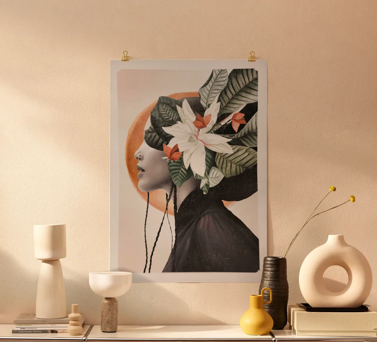 In fiore 20 poster con telaio in legno da dada22