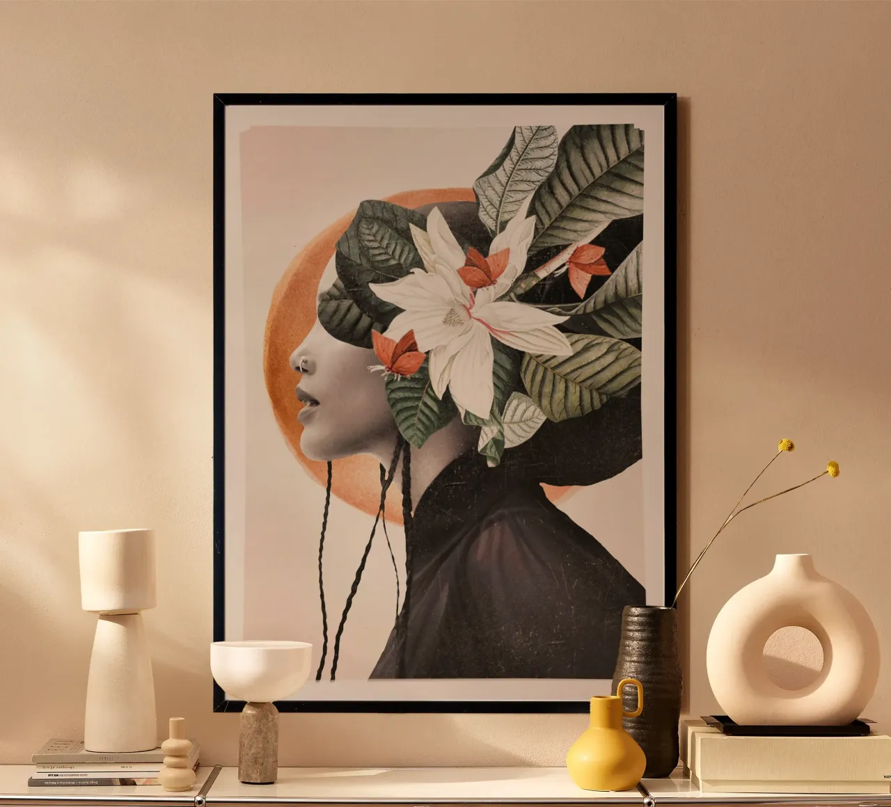 In fiore 20 poster con telaio in legno da dada22