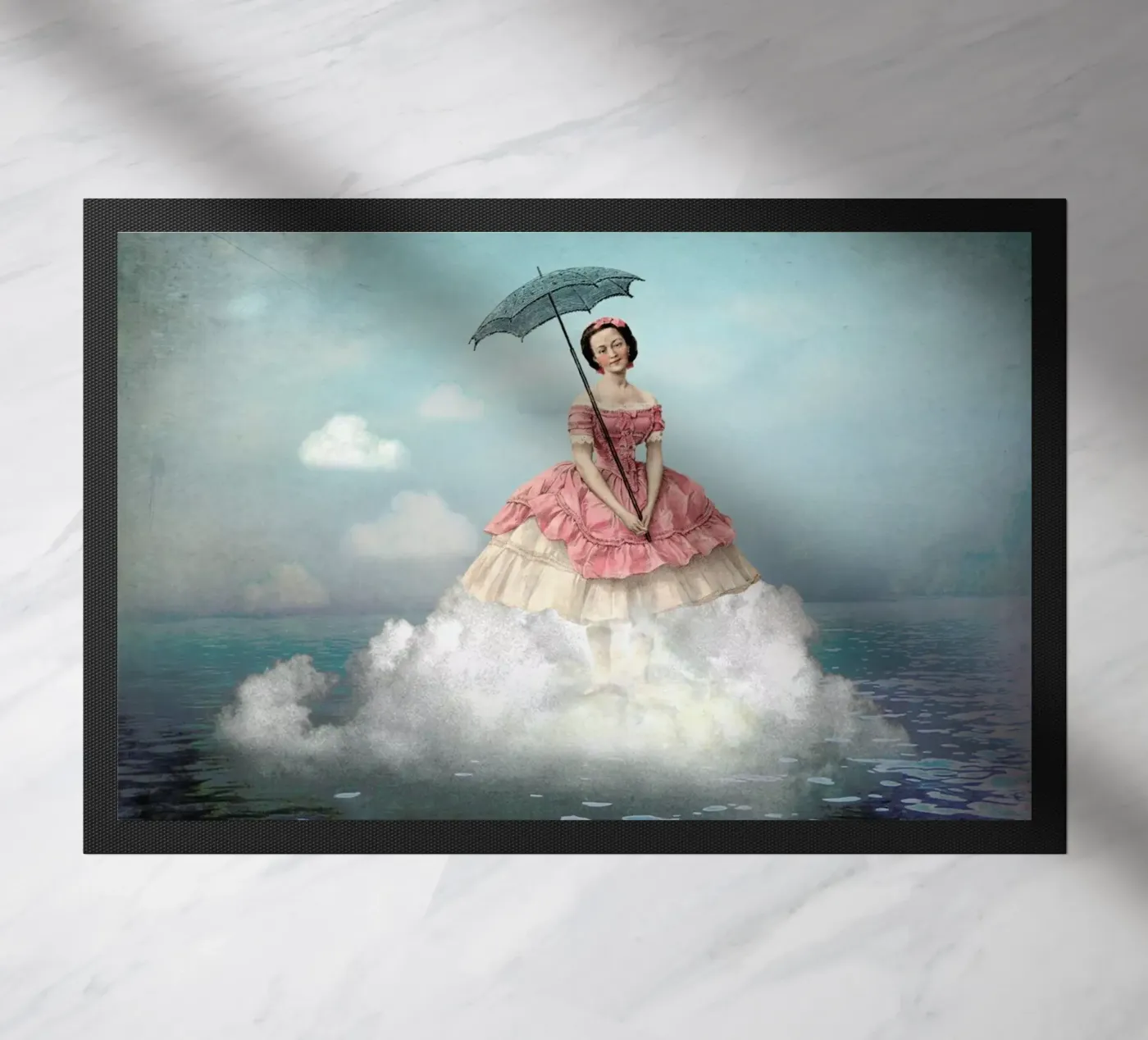 Swimming Cloud Fußmatte von Catrin Welz-Stein