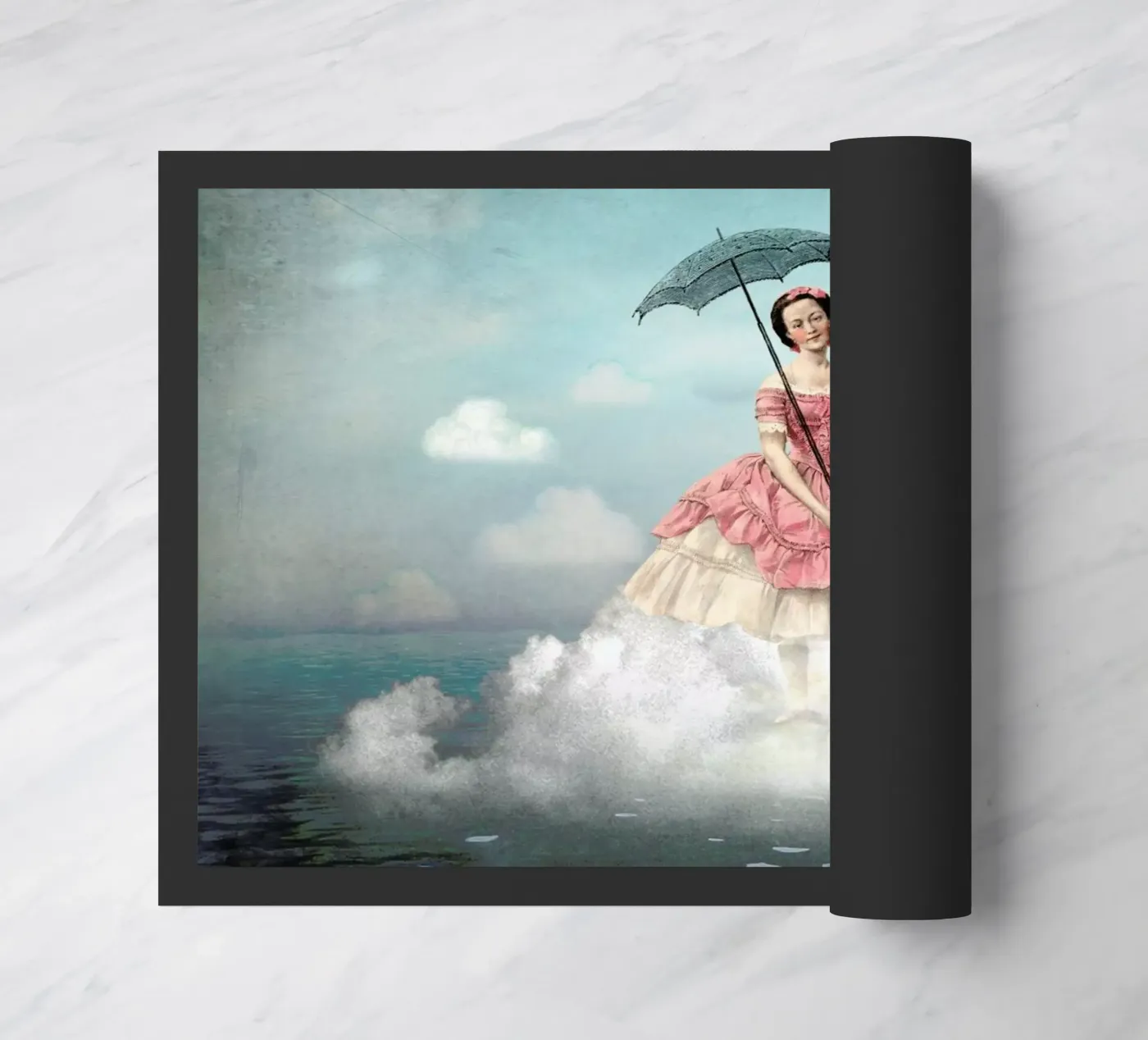 Swimming Cloud Fußmatte von Catrin Welz-Stein