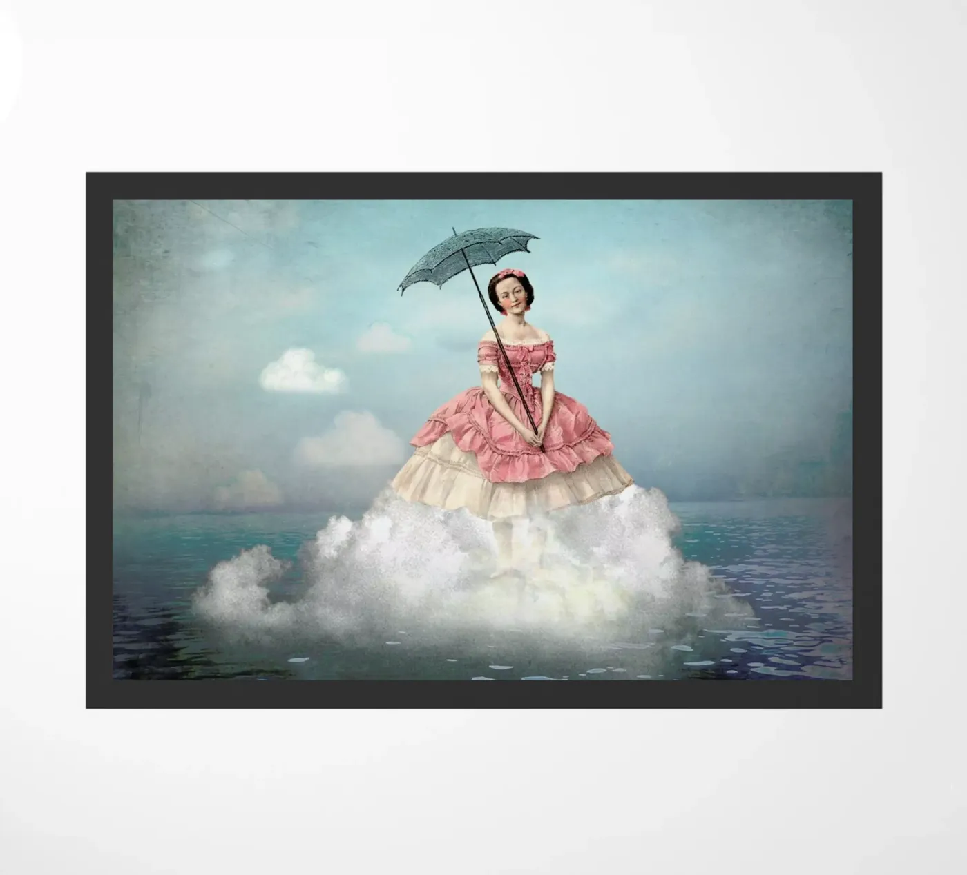 Swimming Cloud Fußmatte von Catrin Welz-Stein