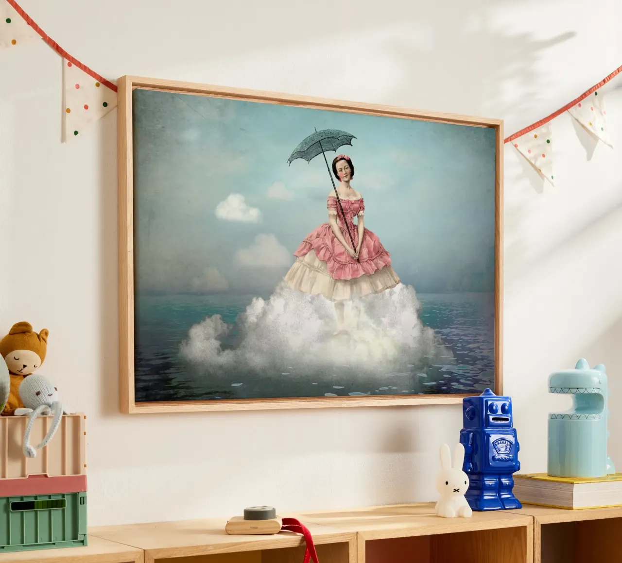 Swimming Cloud canvas met Baklijst van Catrin Welz-Stein