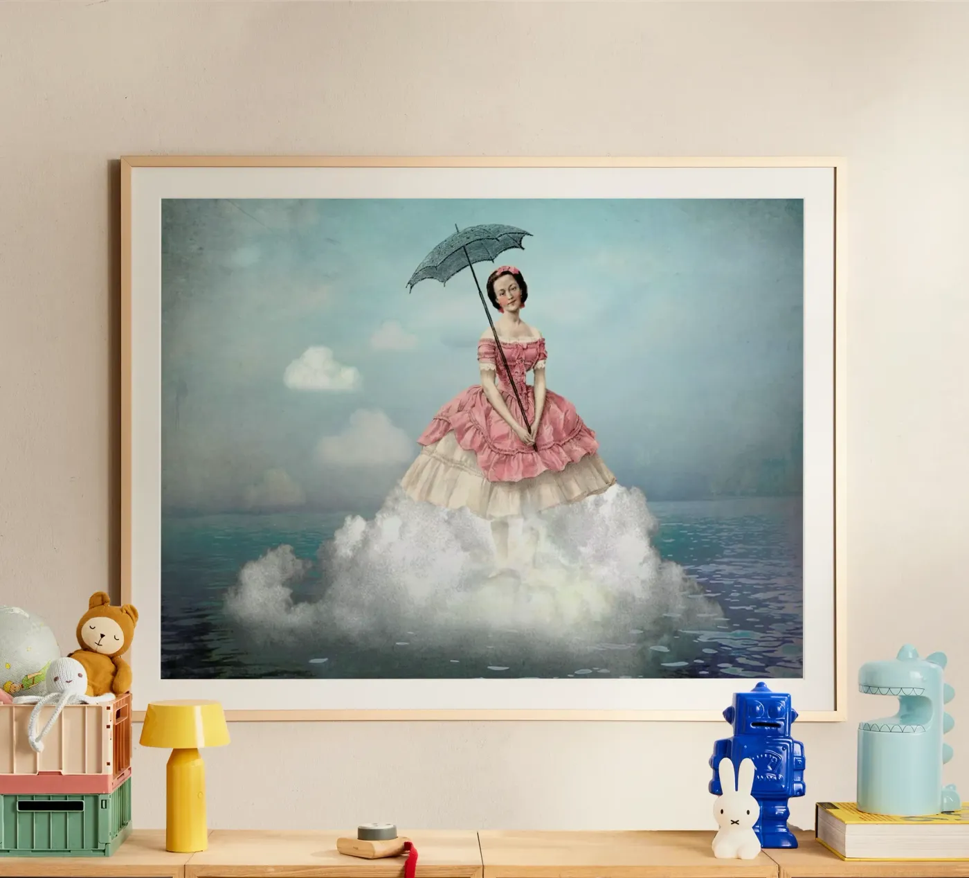 Swimming Cloud Poster von Catrin Welz-Stein