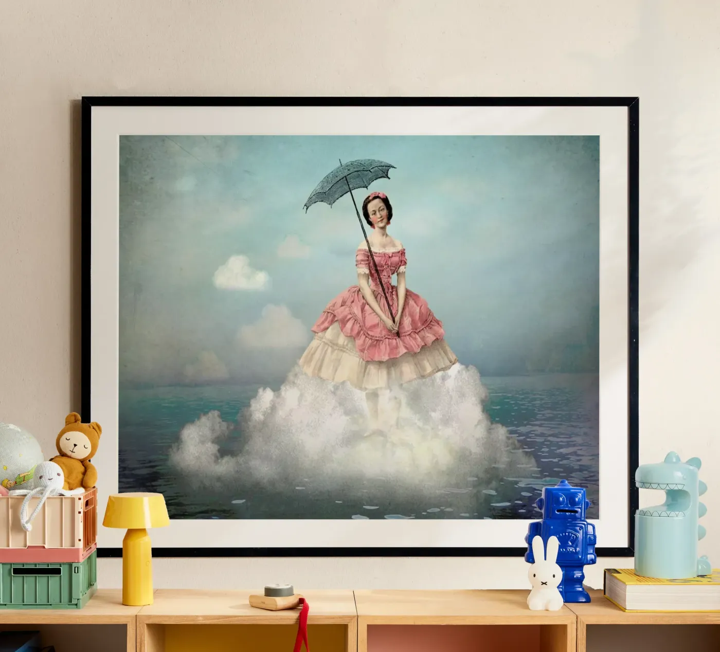 Swimming Cloud Poster von Catrin Welz-Stein
