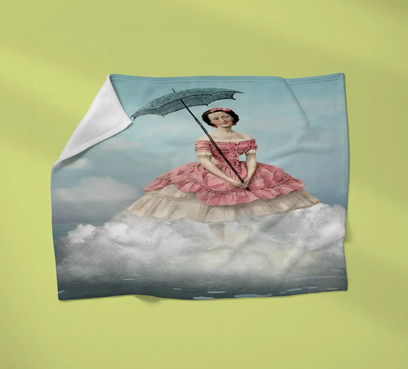 Swimming Cloud fleecedeken van Catrin Welz-Stein
