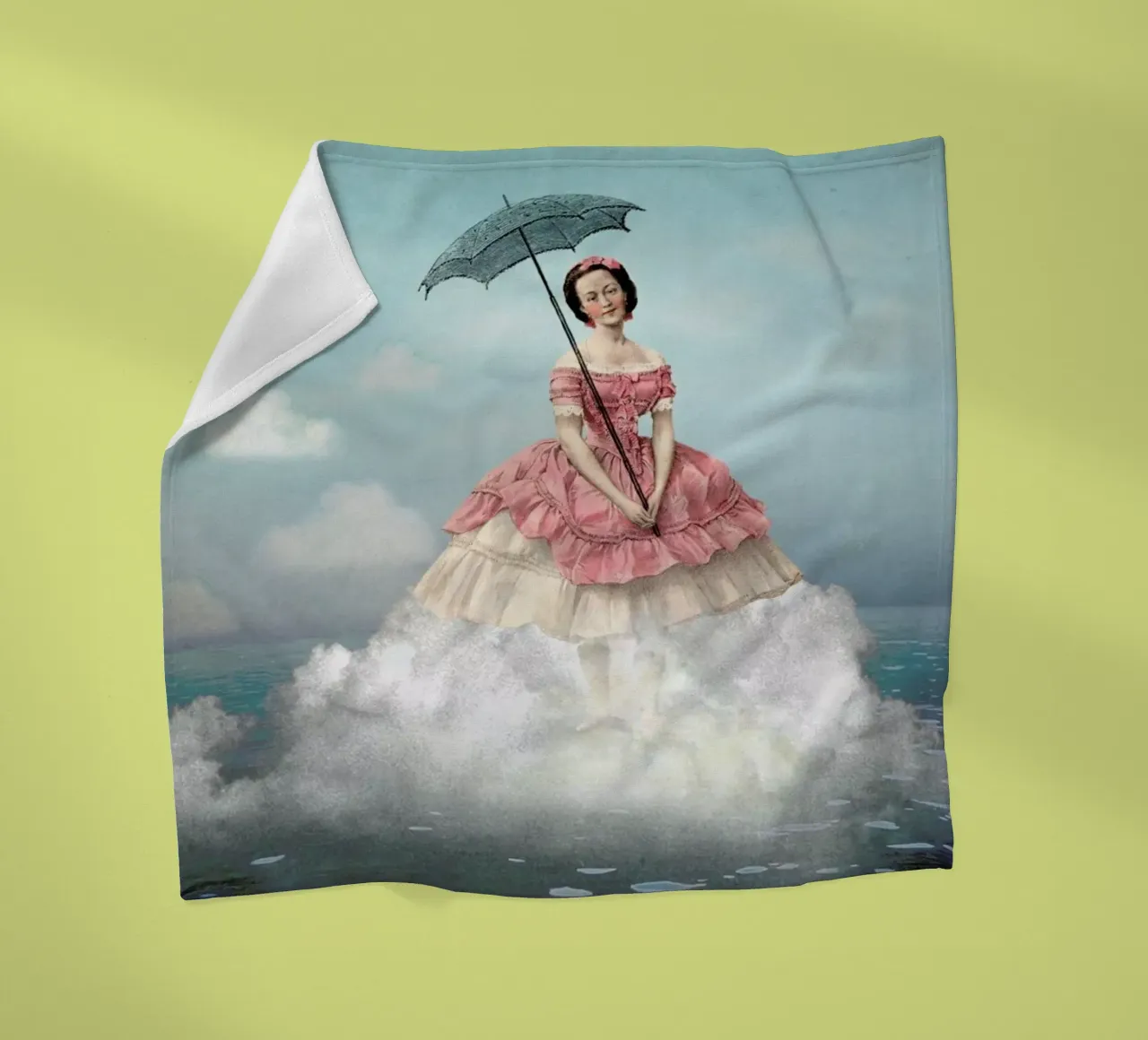 Swimming Cloud Fleecedecke von Catrin Welz-Stein