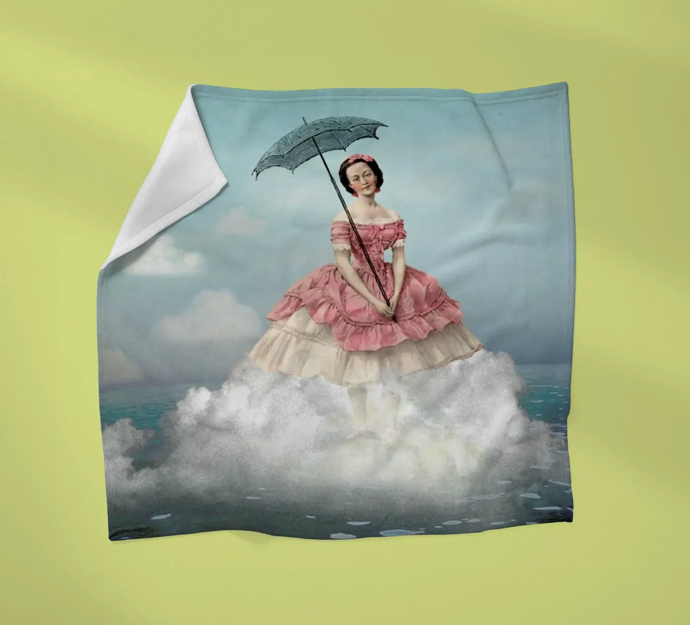 Swimming Cloud Fleecedecke von Catrin Welz-Stein