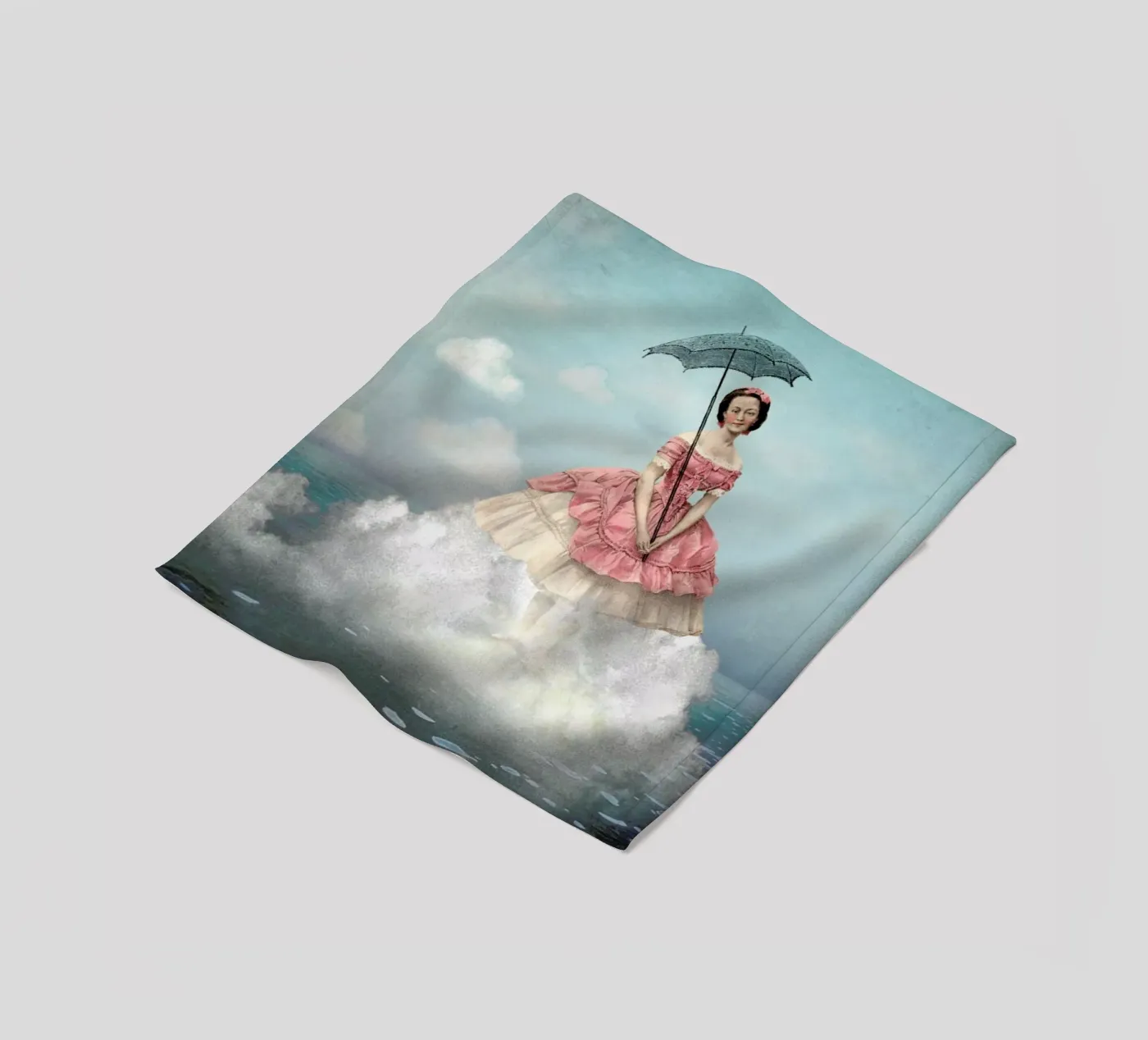 Swimming Cloud fleecedeken van Catrin Welz-Stein