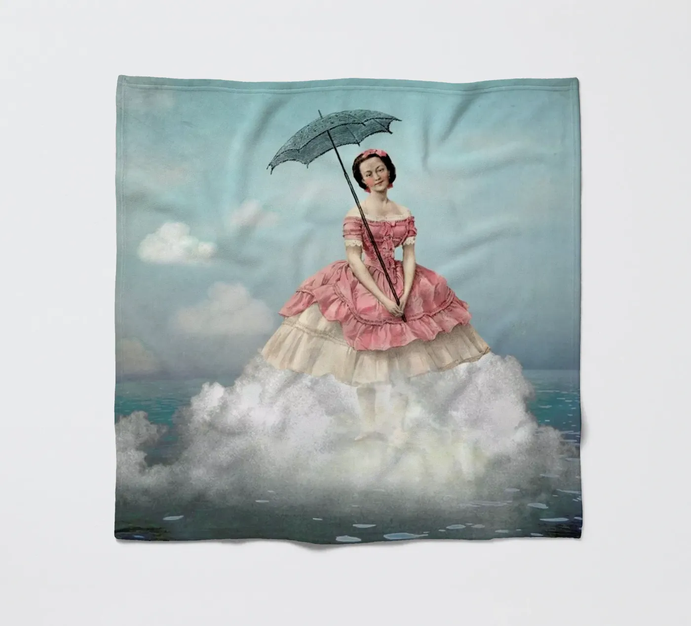 Swimming Cloud fleecedeken van Catrin Welz-Stein