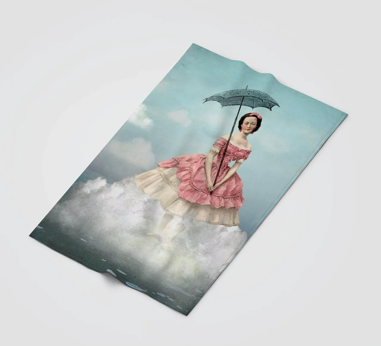 Swimming Cloud Fleecedecke von Catrin Welz-Stein