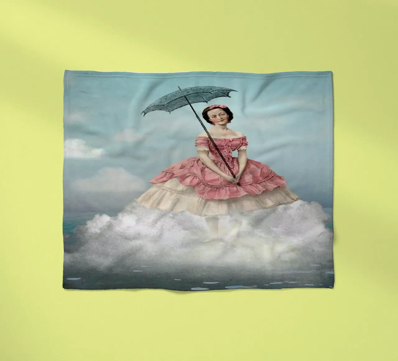 Swimming Cloud Fleecedecke von Catrin Welz-Stein