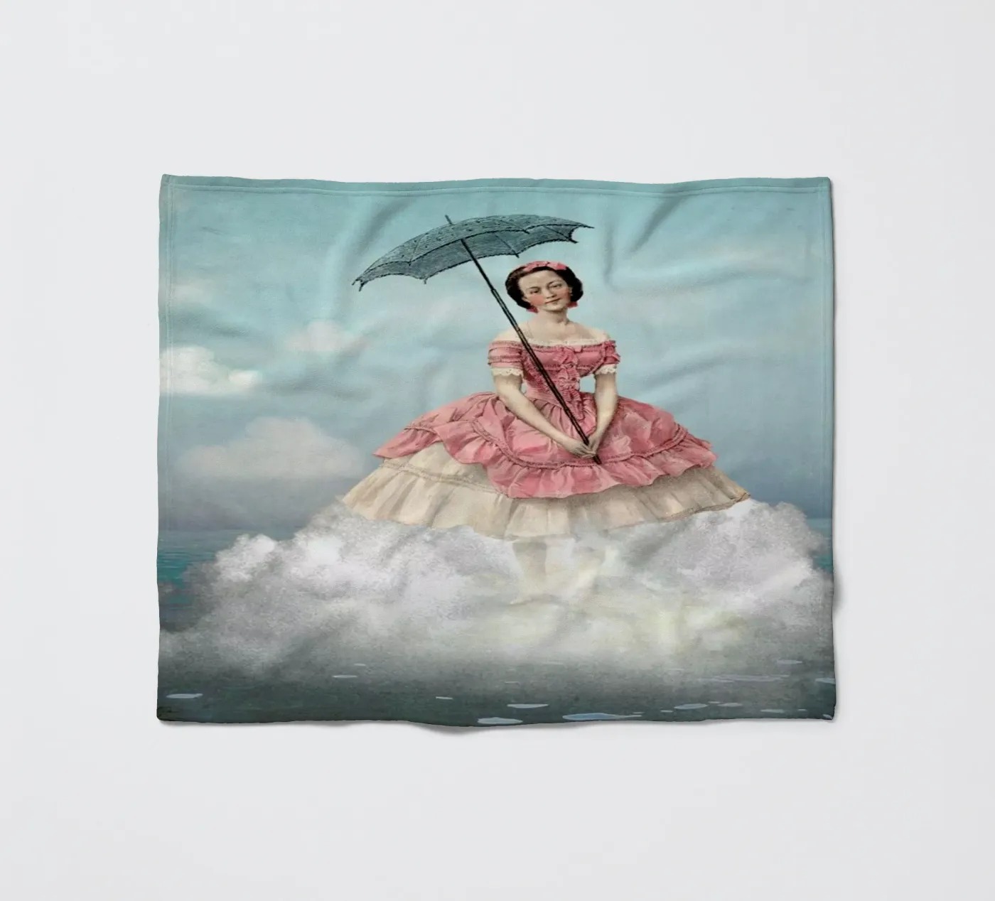Swimming Cloud fleecedeken van Catrin Welz-Stein