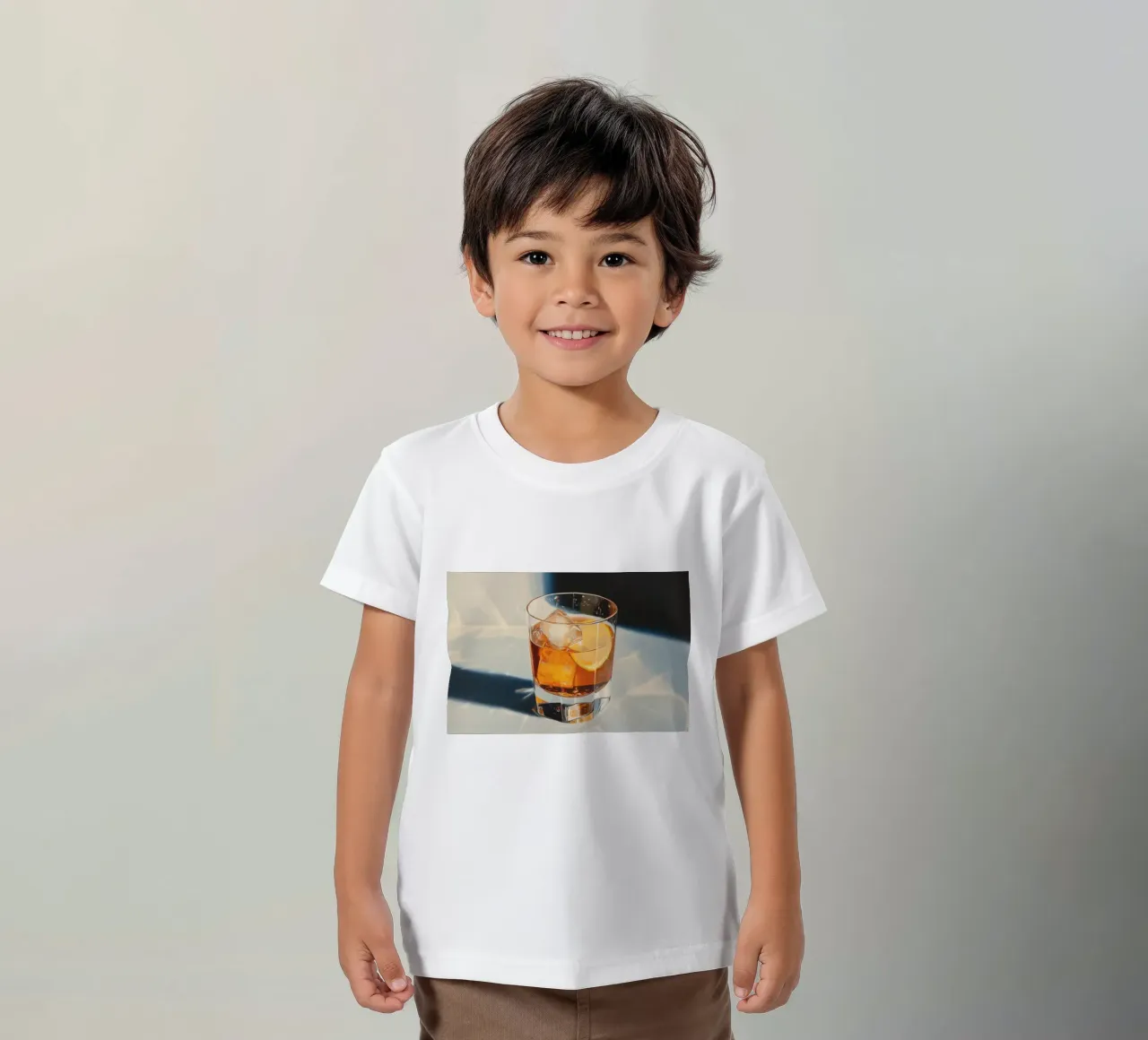 Old Fashioned Cocktail in Sunlight kids t-shirt by Melloi Art Print