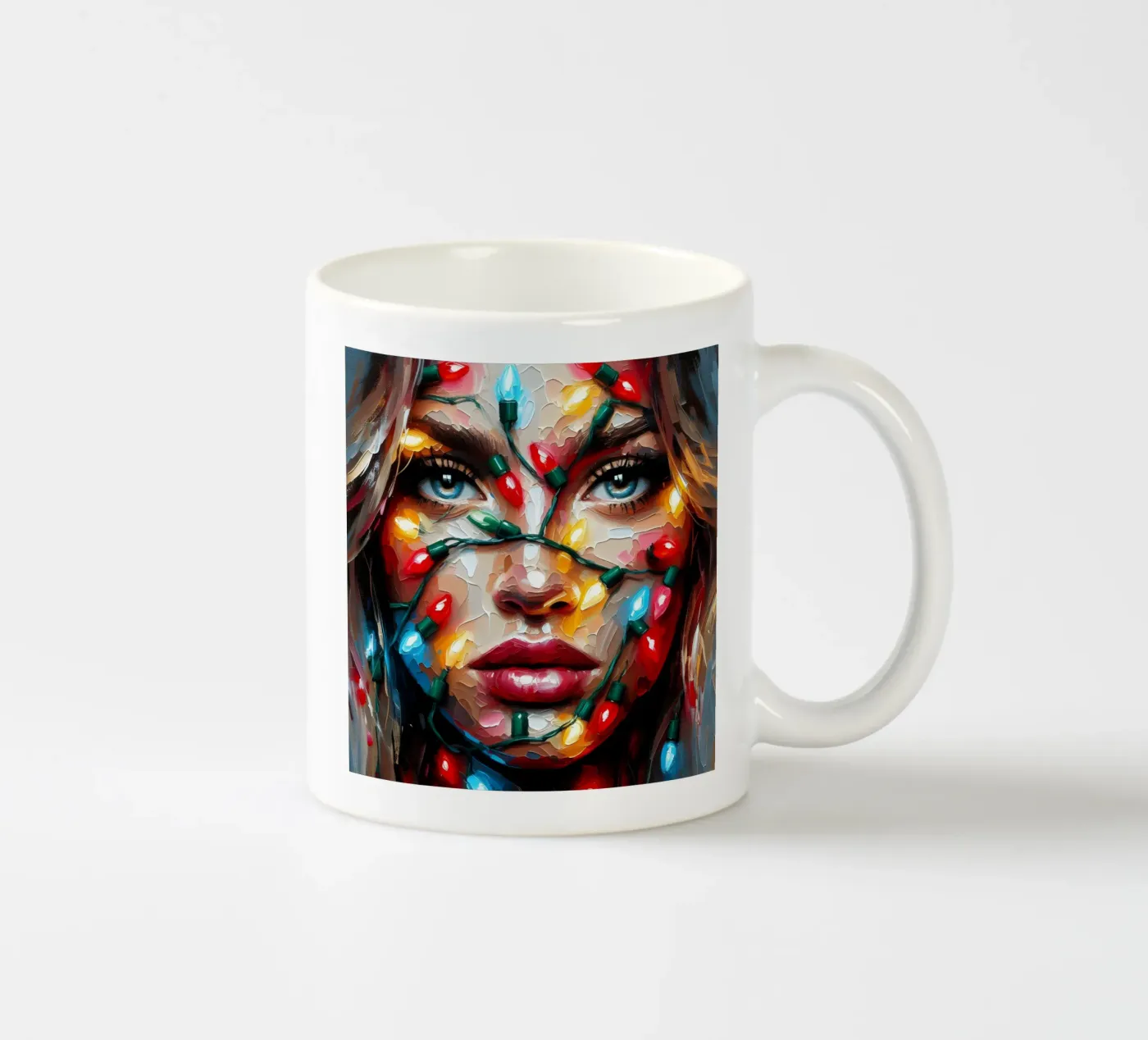 Christmas String Lights ceramic mug by ARTOMATIC