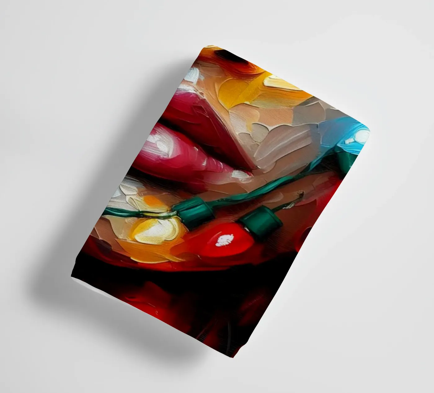 Christmas String Lights towel by ARTOMATIC