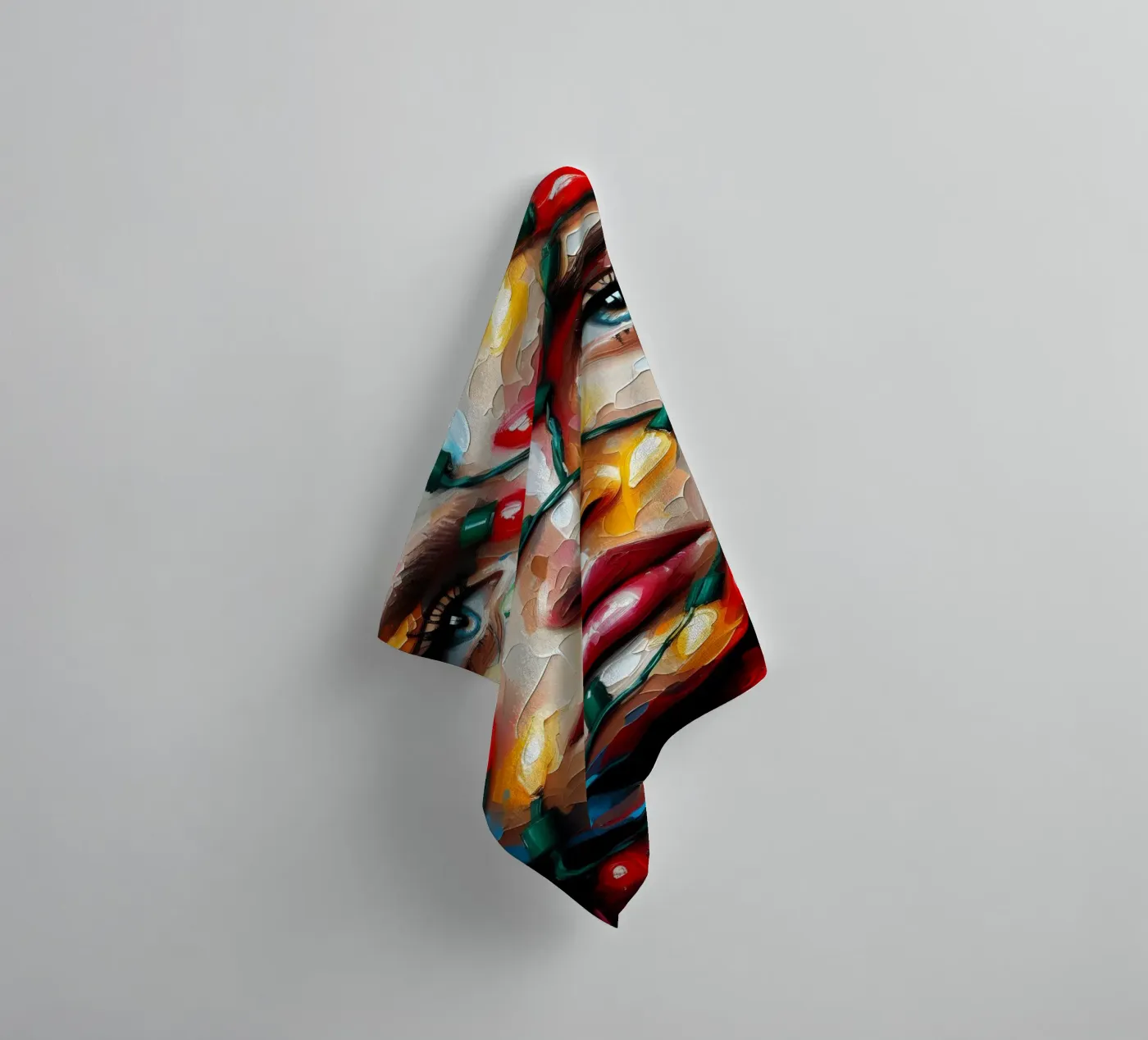 Christmas String Lights towel by ARTOMATIC