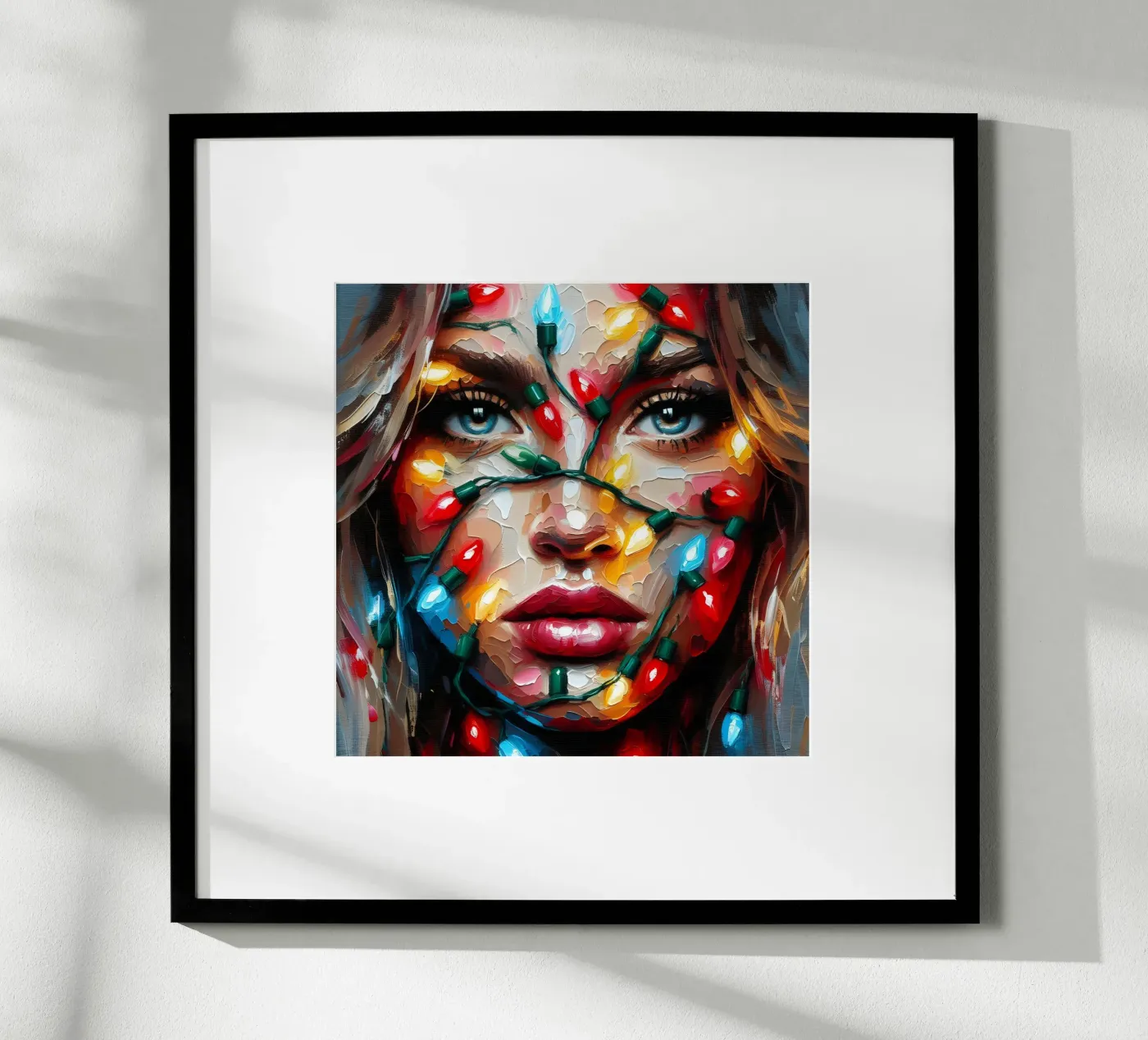 Christmas String Lights poster by ARTOMATIC