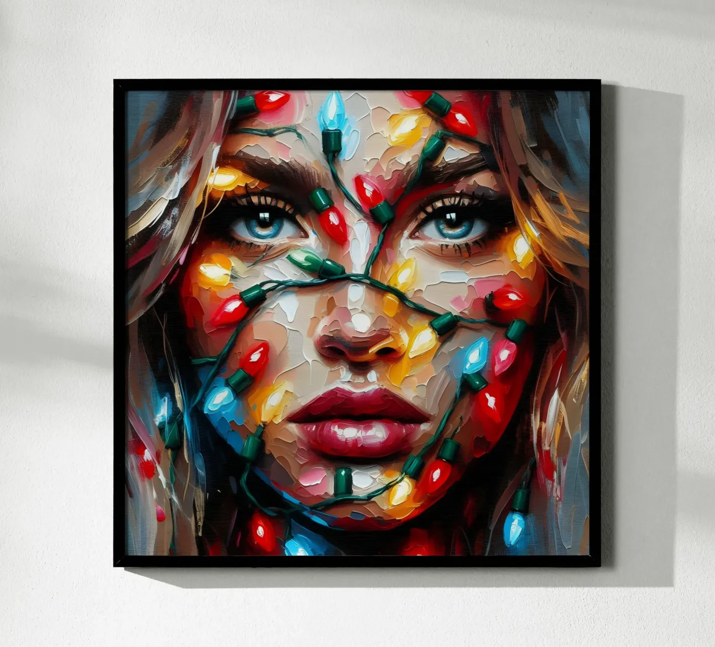 Christmas String Lights poster by ARTOMATIC