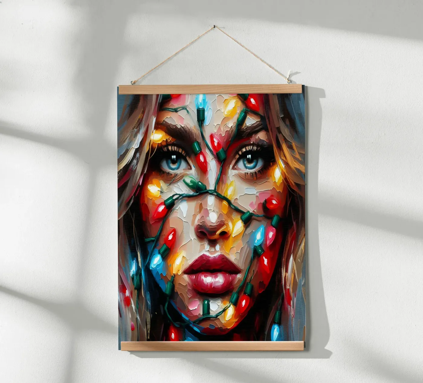 Christmas String Lights poster by ARTOMATIC