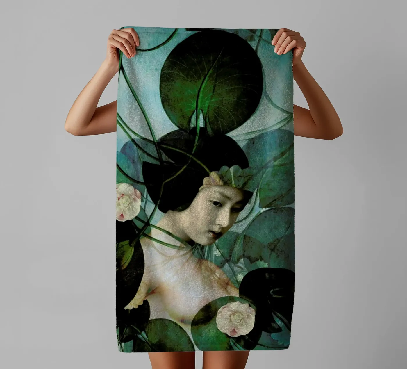 Tangled badhanddoek van Catrin Welz-Stein