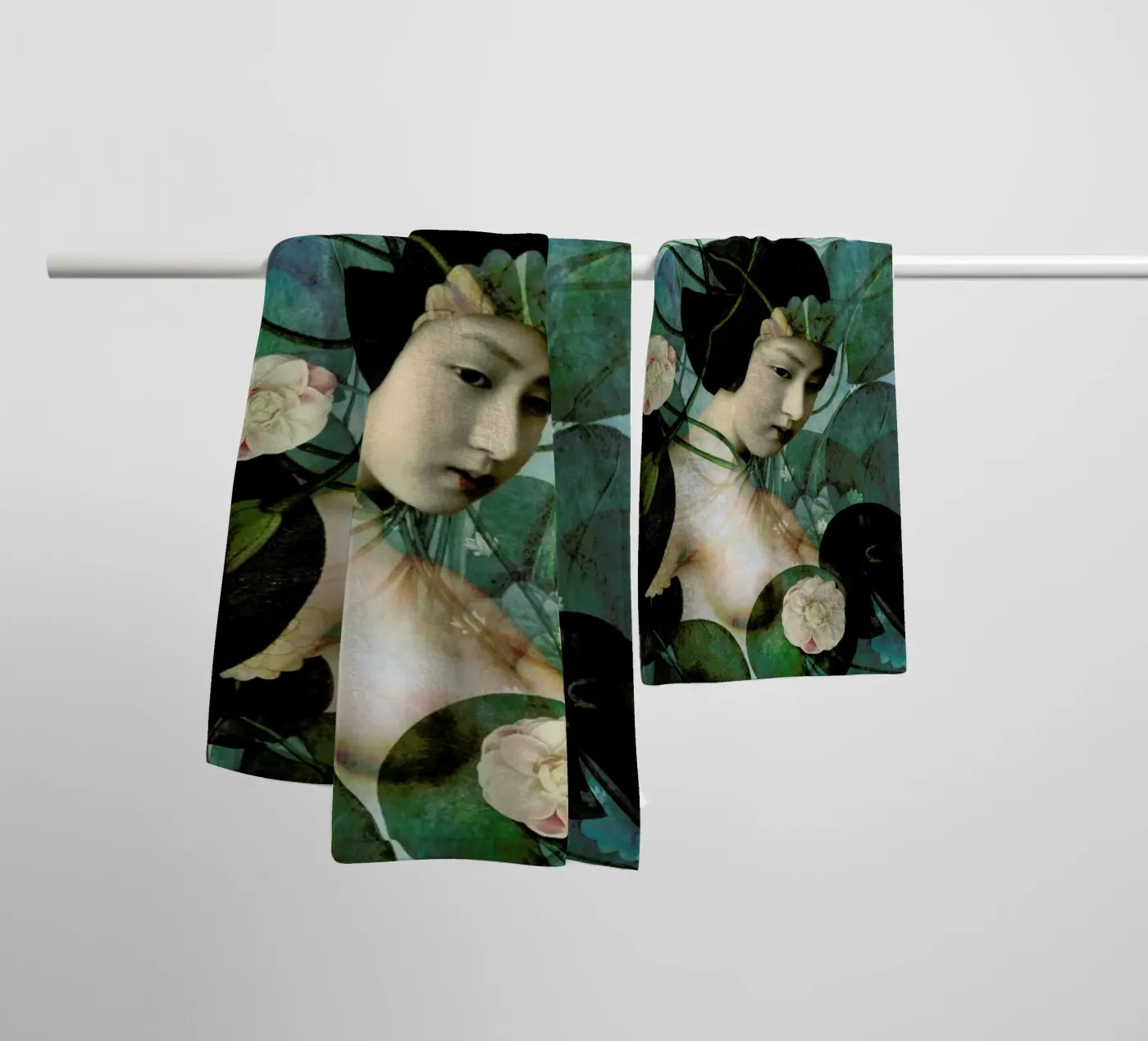 Tangled badhanddoek van Catrin Welz-Stein