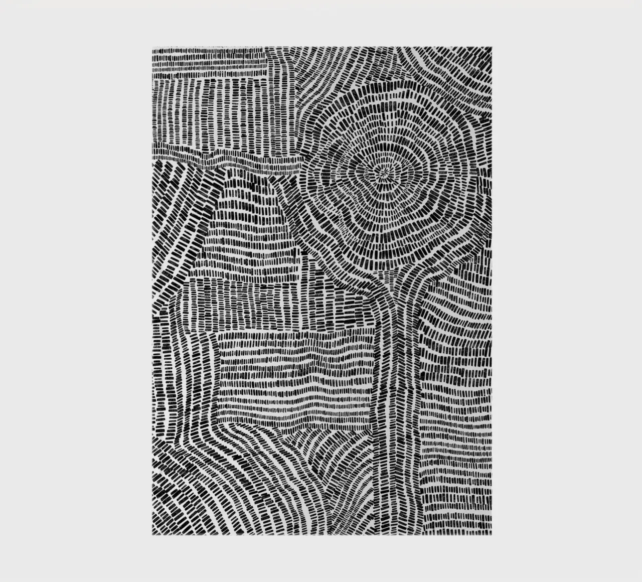 Cats & Dotz - Tribal Pattern notebook by The Artcircle