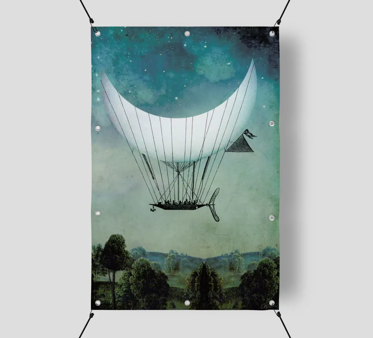 The Moon Ship telo in pvc da Catrin Welz-Stein