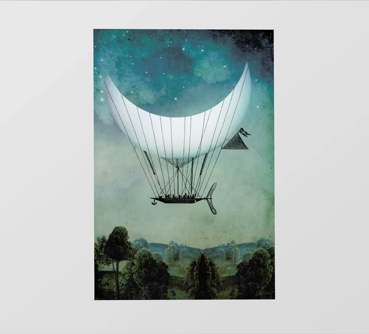 The Moon Ship telo in pvc da Catrin Welz-Stein