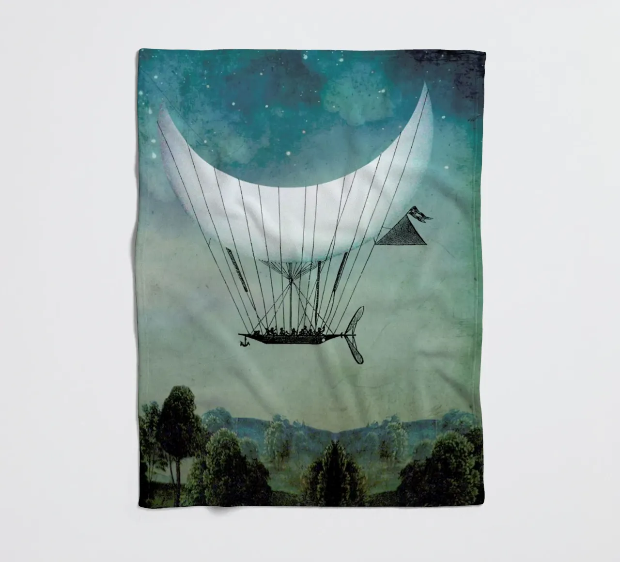The Moon Ship coperta in pile da Catrin Welz-Stein