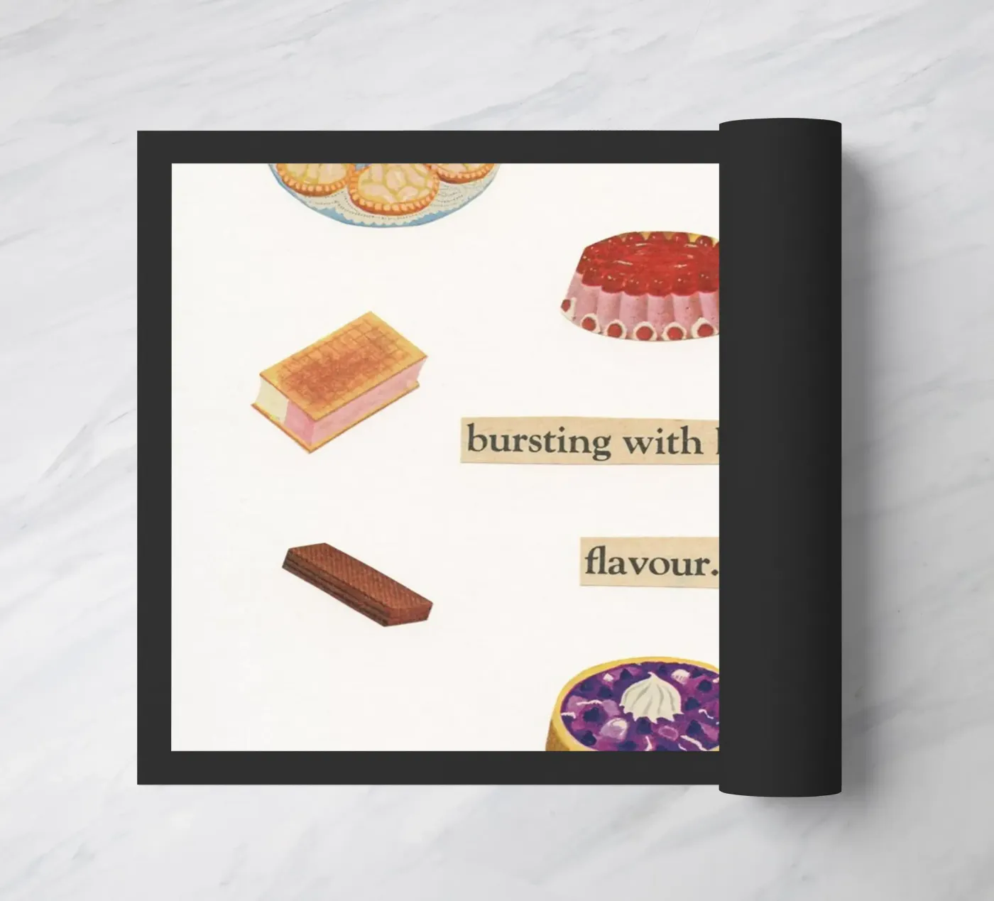 Sweet Treats doormat by Cassia Beck Collage