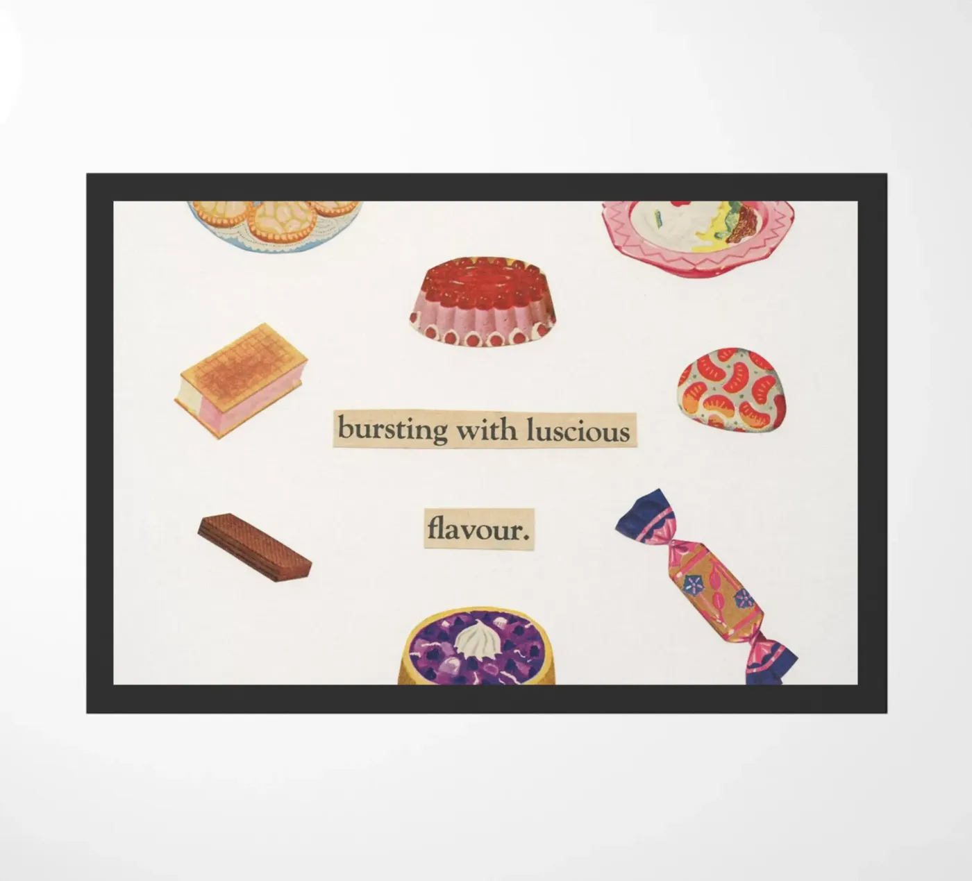 Sweet Treats doormat by Cassia Beck Collage