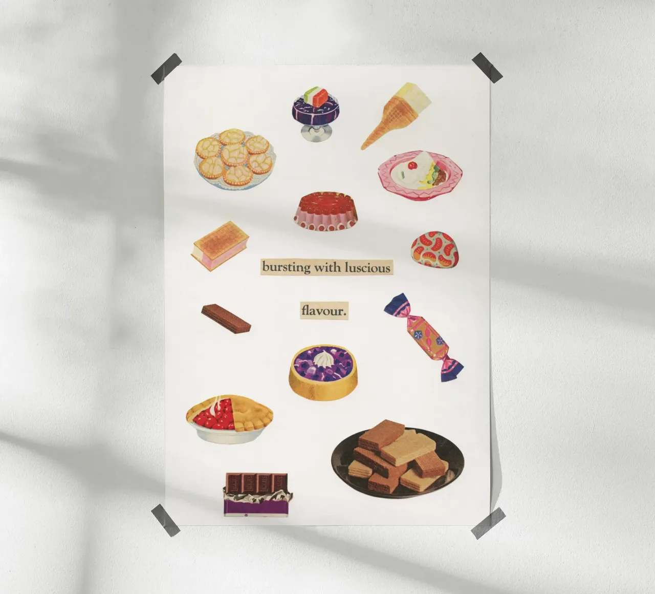 Dolci poster da Cassia Beck Collage