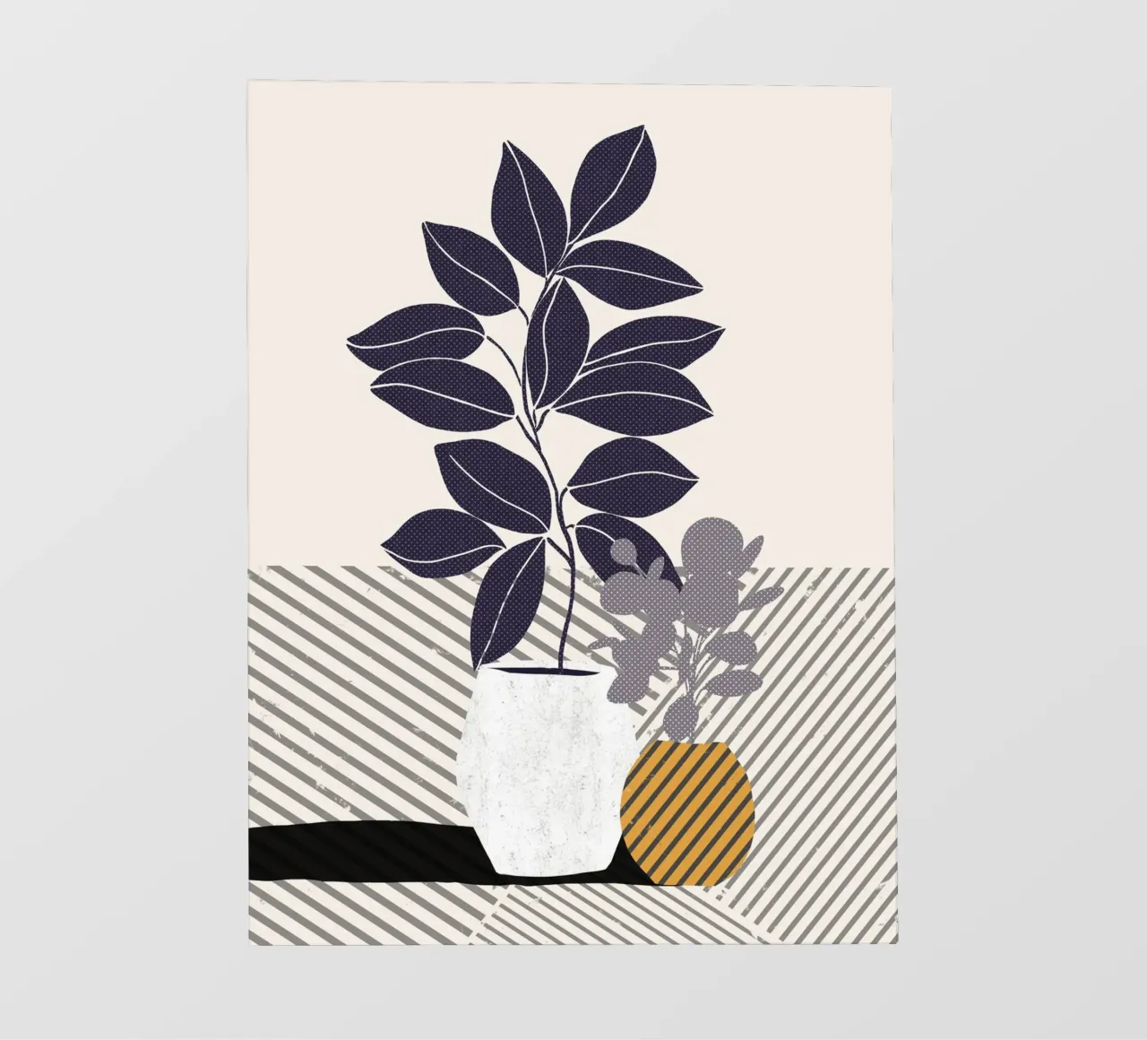 Gatti e puntini - Vaso 01 telo in pvc da The Artcircle